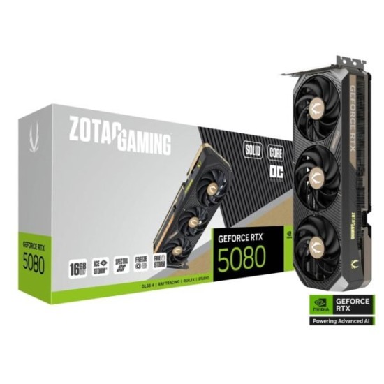 Zotac Gaming RTX 5080 Solid Core OC | 16GB | Box Prix Maroc Acheter Pas Cher | MajesTech