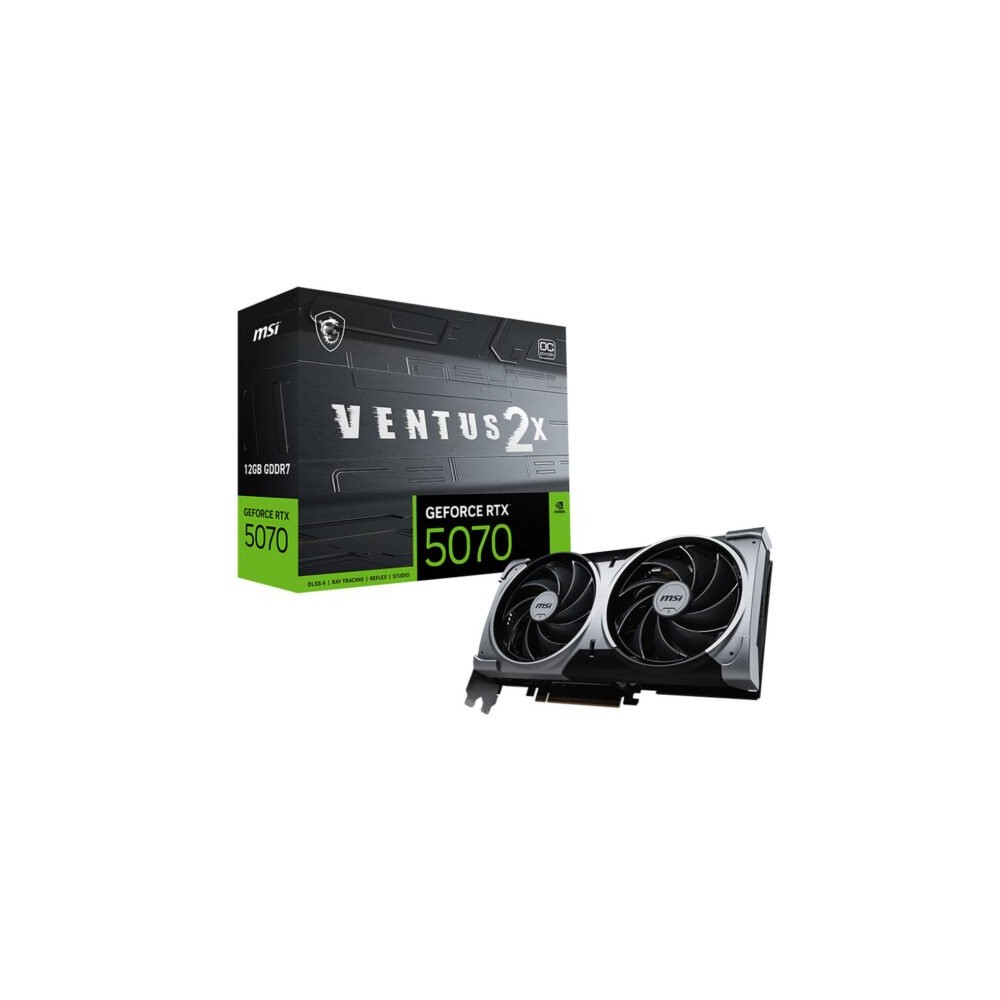 MSI GeForce RTX 5070 12G VENTUS 2X OC (BOX) Prix Maroc | Achetez pas cher à MajesTech