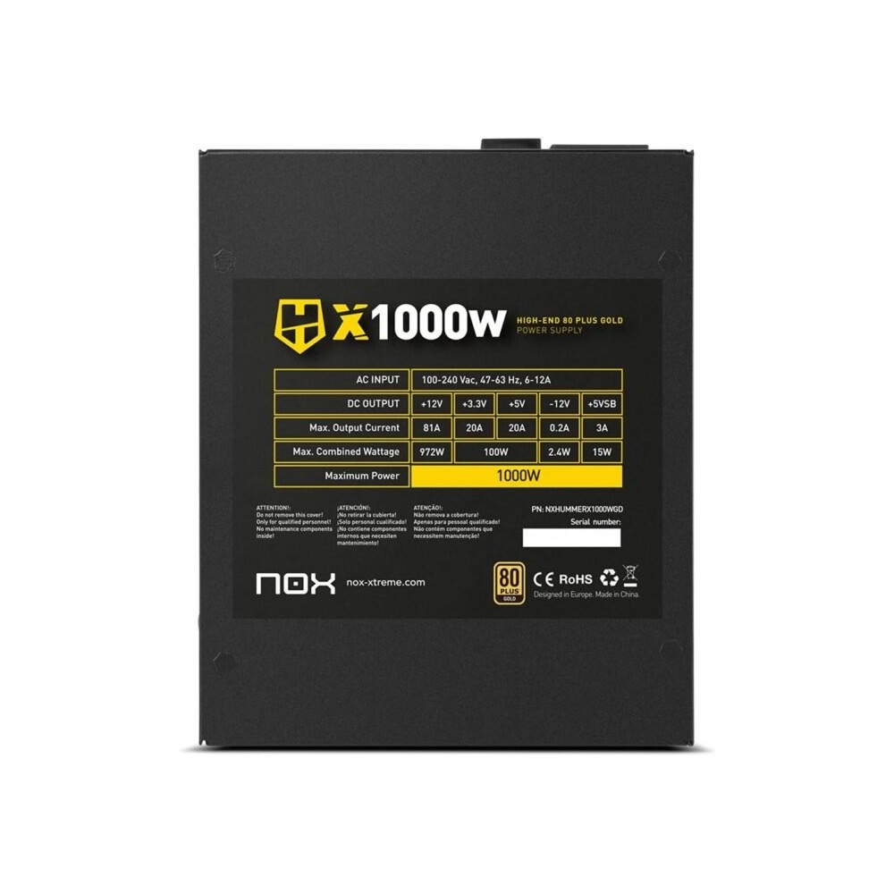NOX HUMMER X 1000W Gold Edition - Acheter au prix Maroc | MajesTech