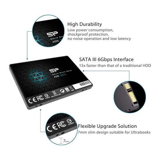 Silicon Power A55 SSD 4 To SATA III 2.5" - Prix Maroc | MajesTech