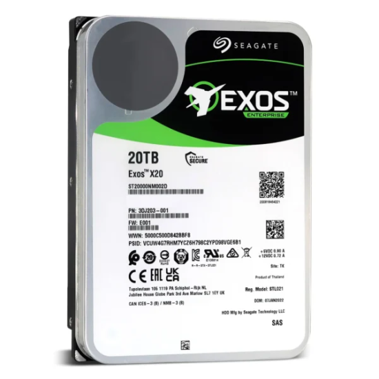 Seagate Exos X20 20TB HDD 3.5" - Prix Maroc | Acheter | MajesTech