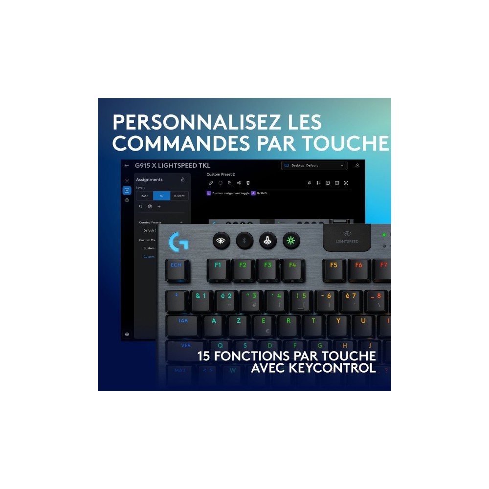 Logitech G915 TKL - Meilleur Prix Maroc | Acheter à MajesTech |