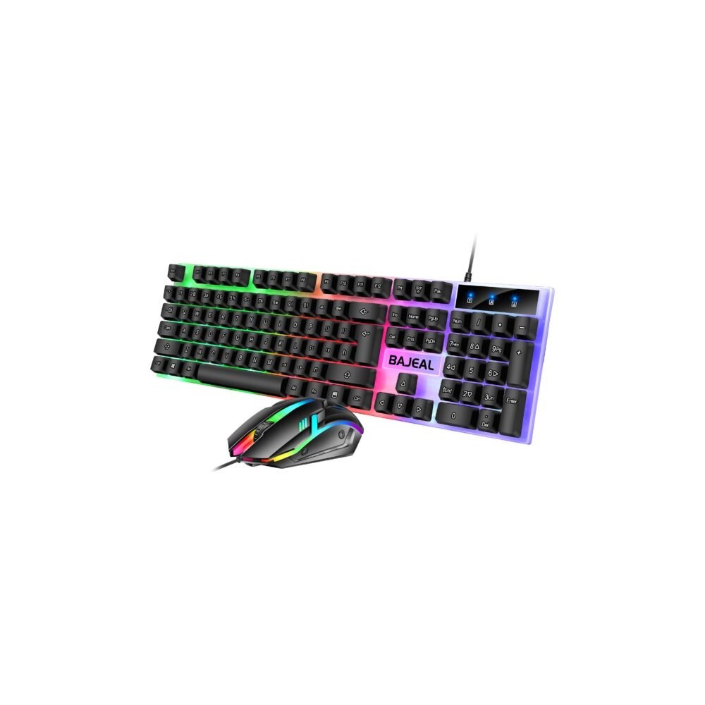 BAJEAL T350 BLACK Pack Clavier & Souris RGB Acheter Prix Maroc | MajesTech