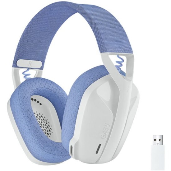 Casque Gaming Logitech G435 Sans Fil Ultra-Léger Blanc | Acheter au Maroc | MajesTech