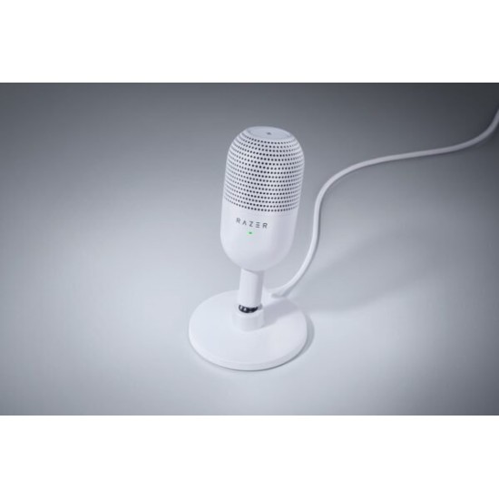 Razer Seiren V3 Mini White - Microphone Gaming | Prix Maroc | Acheter à MajesTech
