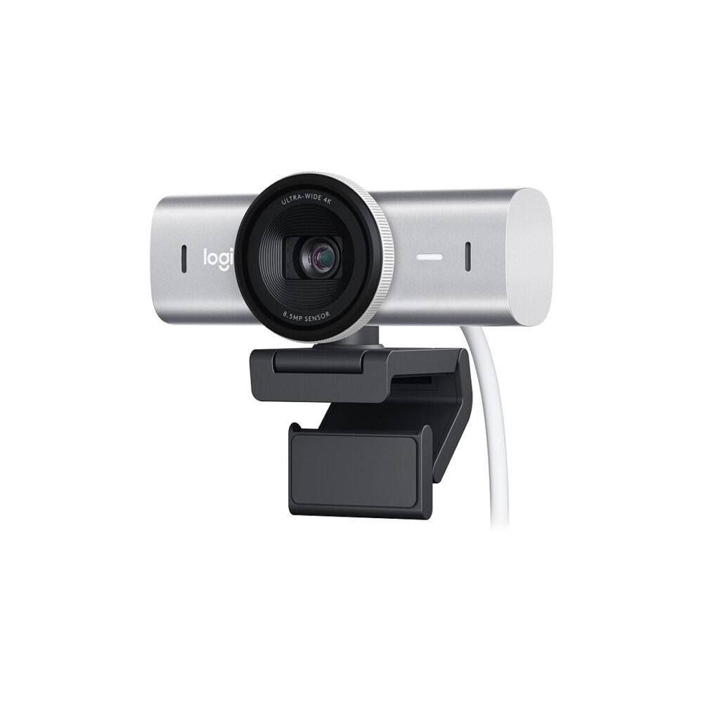 LOGITECH MX BRIO PALE GREY | Webcam 4K USB | Acheter au Maroc | Prix juste