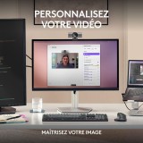 LOGITECH MX BRIO PALE GREY | Webcam 4K USB | Acheter au Maroc | Prix juste
