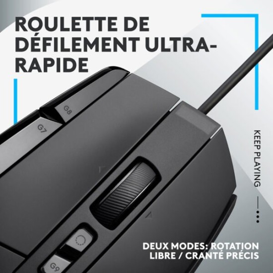 Logitech G502X Noir - Souris Gaming Prix Maroc | MajesTech