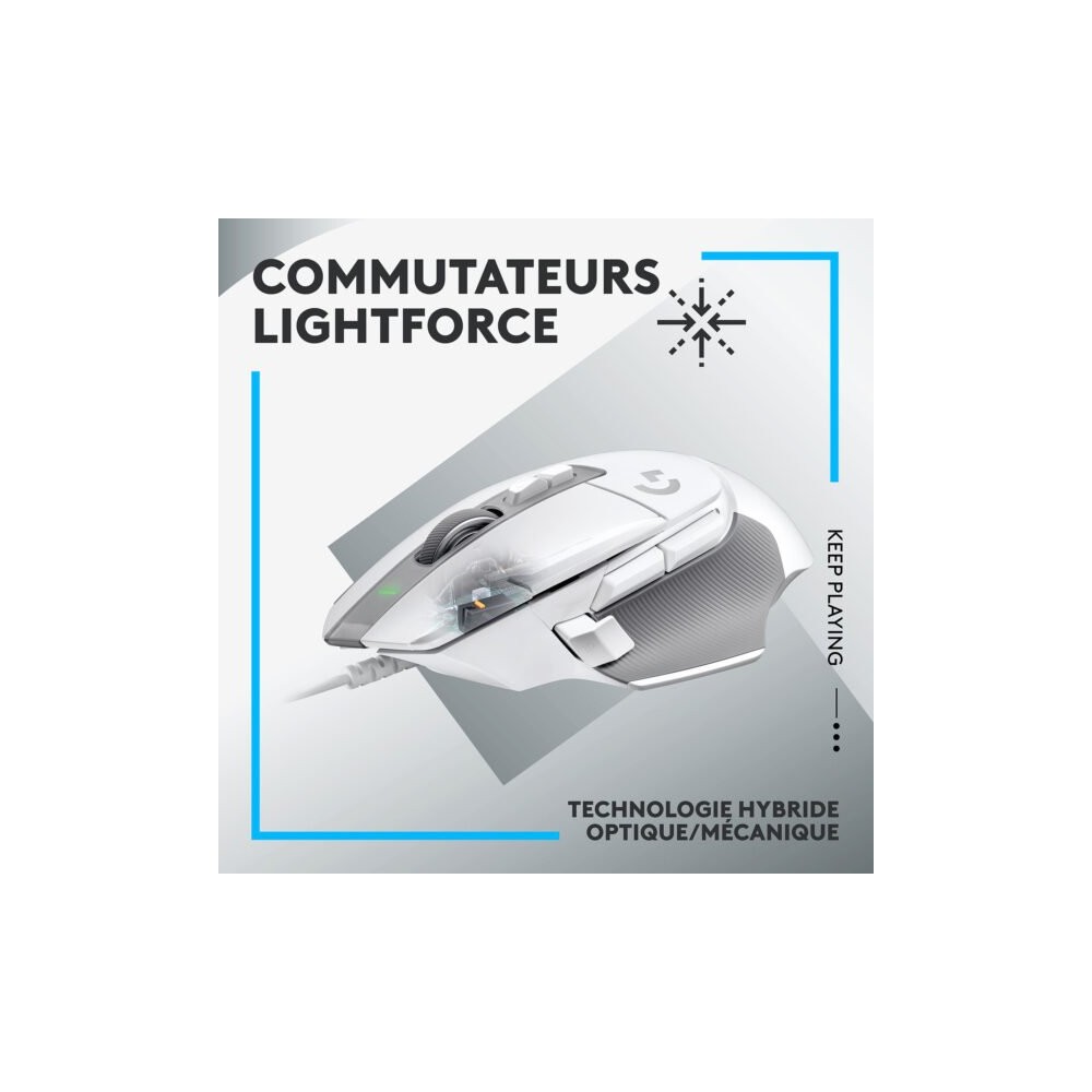 Logitech G502X Blanc - Acheter au meilleur prix | MajesTech