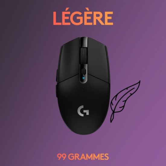 Logitech G305 Lightspeed Noir - Acheter au Maroc | Prix MajesTech