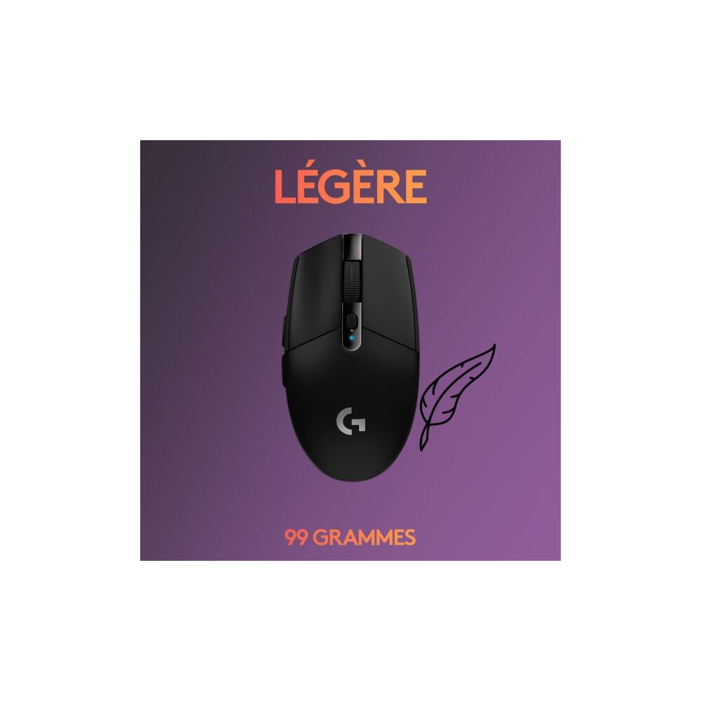 Logitech G305 Lightspeed Noir - Acheter au Maroc | Prix MajesTech