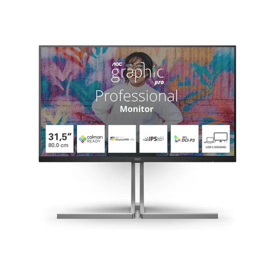 AOC GRAPHIC PRO U32U3CV - 4K Ultra HD Nano IPS 60Hz - Acheter au Maroc | MajesTech