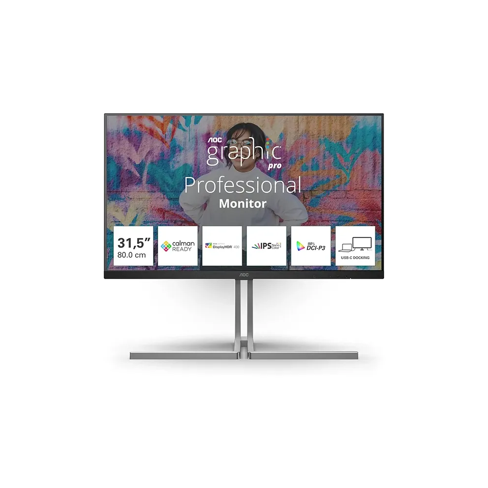 AOC GRAPHIC PRO U32U3CV - 4K Ultra HD Nano IPS 60Hz - Acheter au Maroc | MajesTech
